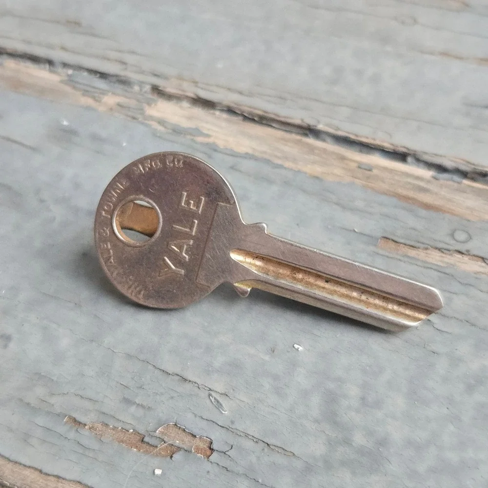 VTG‎ Hickok Yale Key Tie Bar Clip Silver Mens Novelty Accessory Jewelry USA Made
